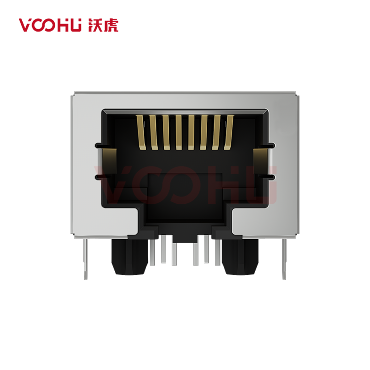 SYT1611Q002GWA2D057  90&deg;  1*1 Tab-Down 100/1000BASE DIP RJ45 (Low Profile)