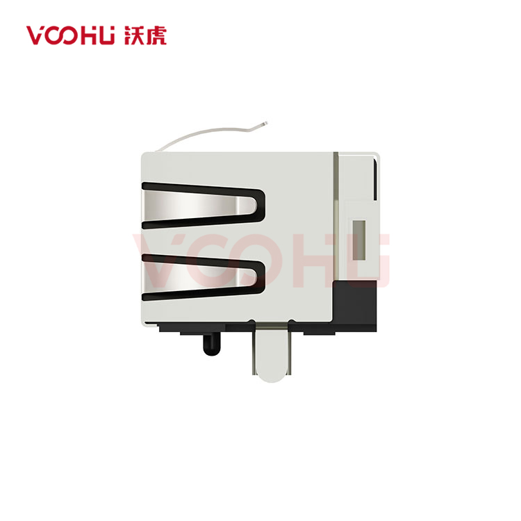 SYT60S1188HWA6DY1008 90&deg; side insertion 1*1 Tab UP 8P8C  NO LED DIP RJ45 (Low Profile)