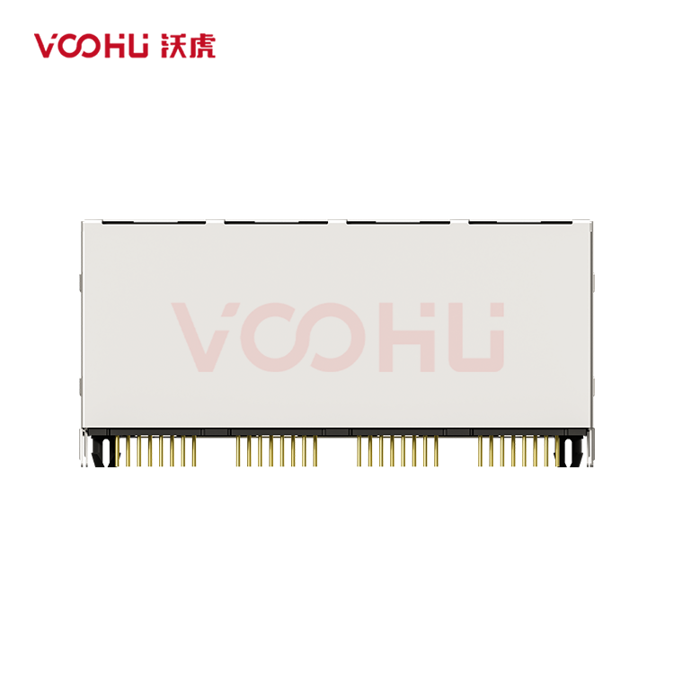SYT59212488GWA1DY1E127  90&deg; side insertion 2*4 Tab UP/Down NO LED DIP RJ45