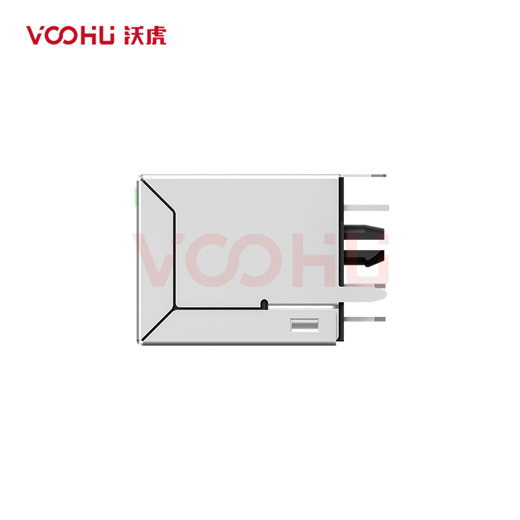 SYT52D1488AB1A1DB1019  180&deg; 1*4  SMT Tab UP  Y/G RJ45