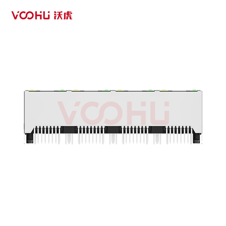 SYT52T1488AB3A1D10B1057  180&deg; vertical  1*4 Tab UP LED G/G DIP  RJ45