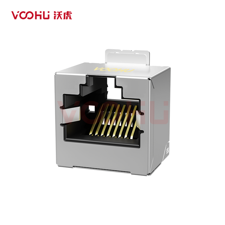 SYT52241188GWW8SB4134 180° vertical  1*1 Tab UP 8P8C NO LED DIP  RJ45
