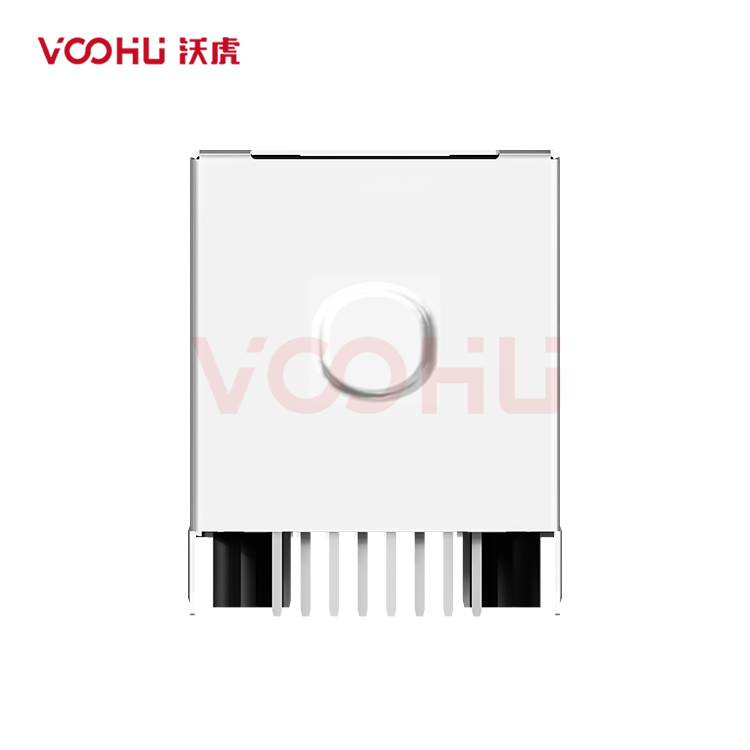 SYT511Q070NG4A10DB19057  180&deg;  1*1  Tab-Up 100/1000BASE LED GY/GY DIP RJ45