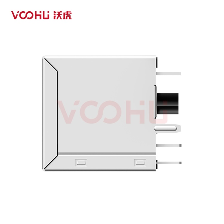 SYT511Q070NG4A10DB19057  180&deg;  1*1  Tab-Up 100/1000BASE LED GY/GY DIP RJ45