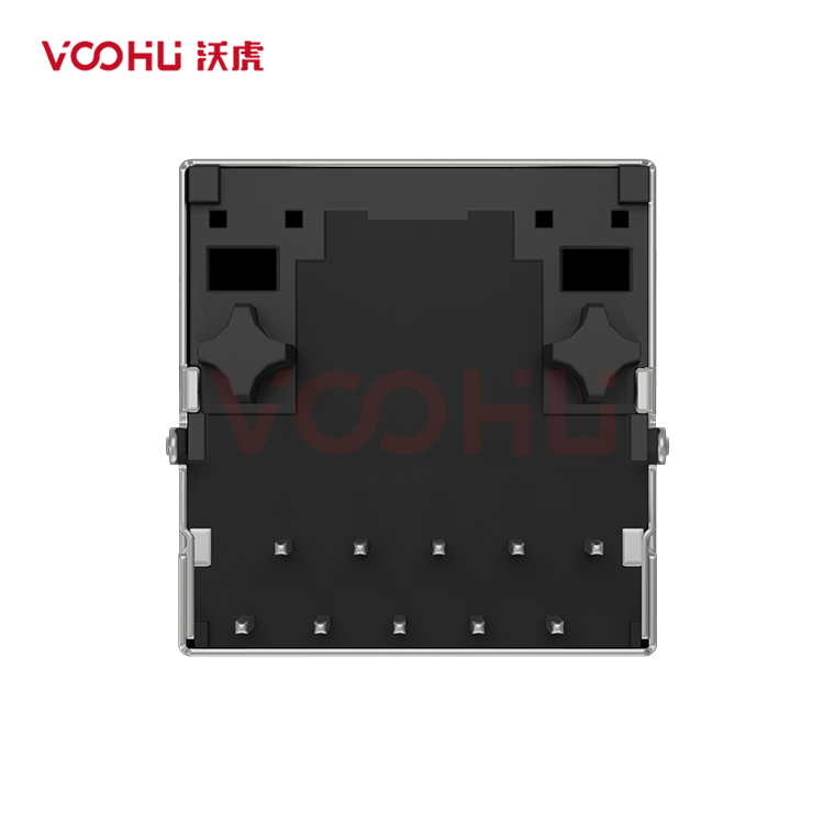 SYT511Q070NG4A10DB19057  180&deg;  1*1  Tab-Up 100/1000BASE LED GY/GY DIP RJ45