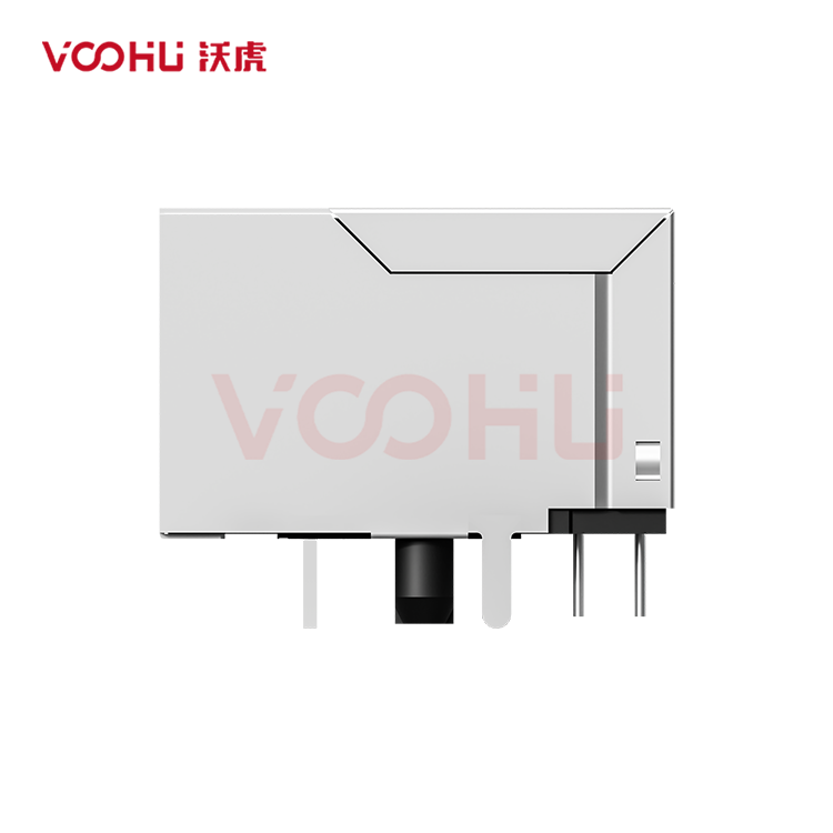 SYT111Q106BH14A1DBY4  90&deg;  1*1  Tab Down 100/1000BASE LED Y/GO DIP RJ45