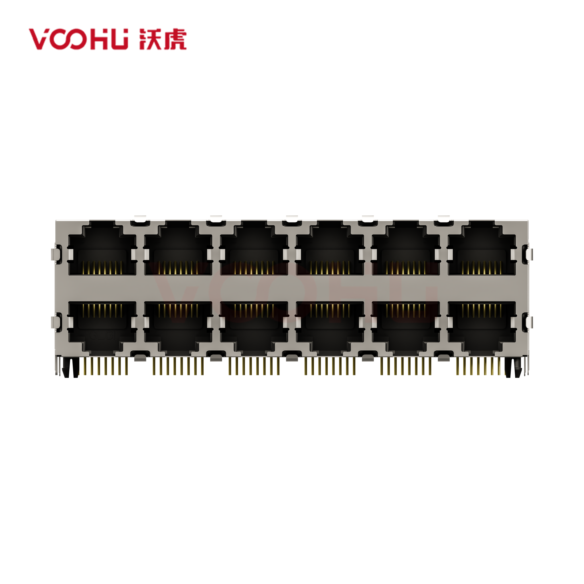 SYT59212688HWA1DY1A157  90&deg; side insertion 2*6 8P8C  Tab UP/Down NO LED DIP RJ45
