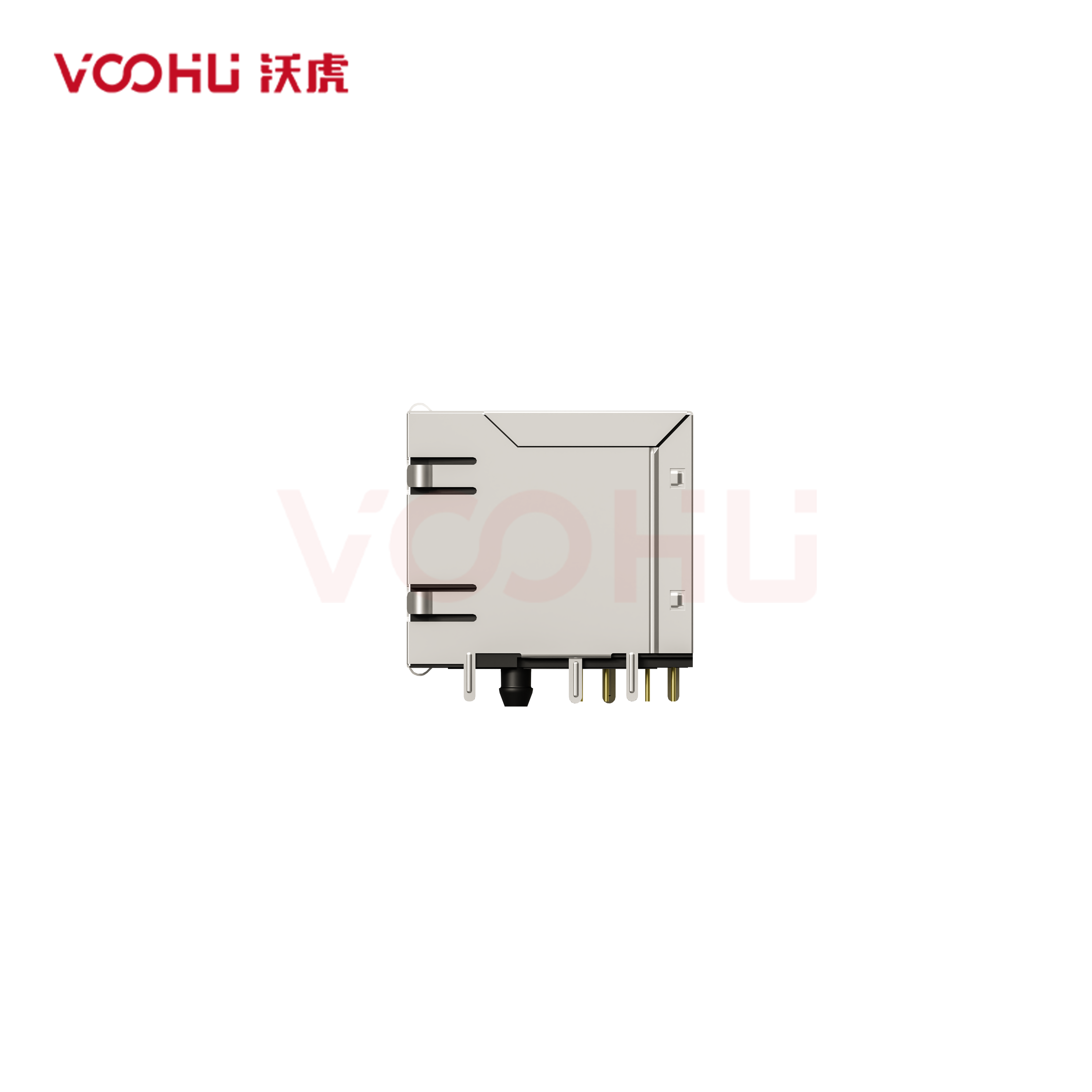 SYT59212688HWA1DY1A157  90&deg; side insertion 2*6 8P8C  Tab UP/Down NO LED DIP RJ45