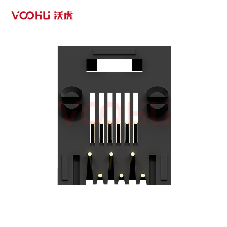 SYT52221164IWA1DY1  90&deg; 1*1 6P4C Tab Up  NO LED  RJ11