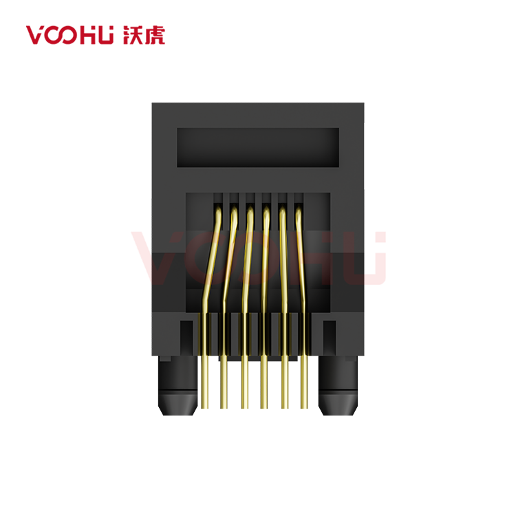 SYT52221164IWA1DY1  90&deg; 1*1 6P4C Tab Up  NO LED  RJ11