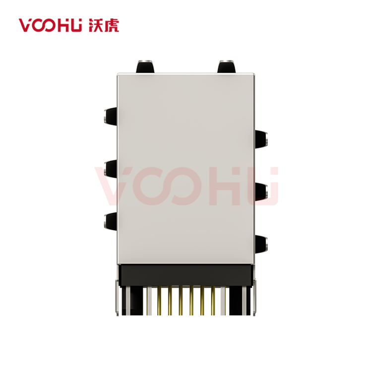 SYT59C31881131101  90&deg; side insertion 2*1 Tab UP/Down LED G/Y Shield Tabs DIP RJ45