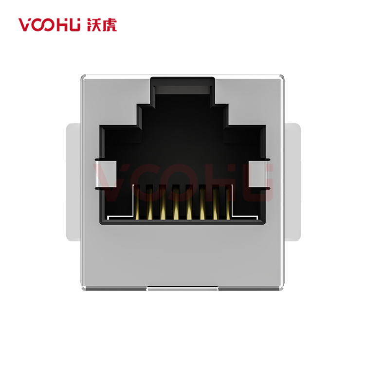 SYT5228E1118GWA1DB4078 180° vertical 1*1 Tab UP NO LED DIP RJ45
