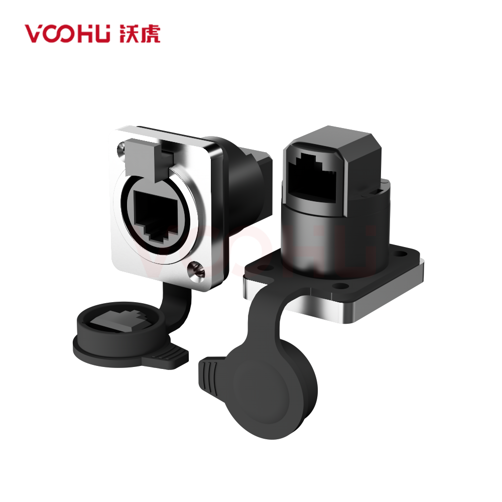 WHKNZ6390 RJ45/90 degree pass-through Canon Self - locking Series
