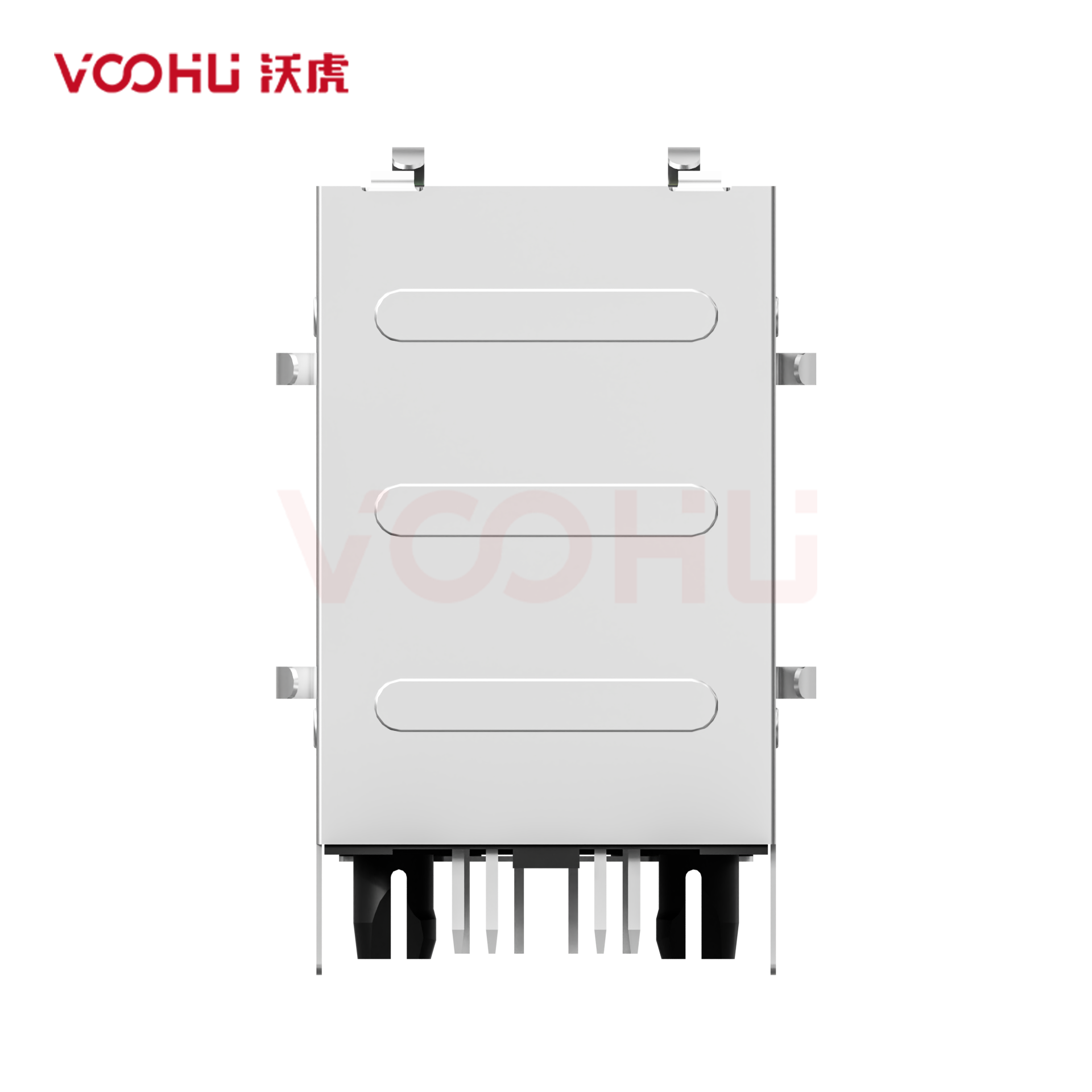 WH59G8281725C12  90&deg;  2*1  Tab-Up/Down 100/1000BASE LED G/G DIP RJ45