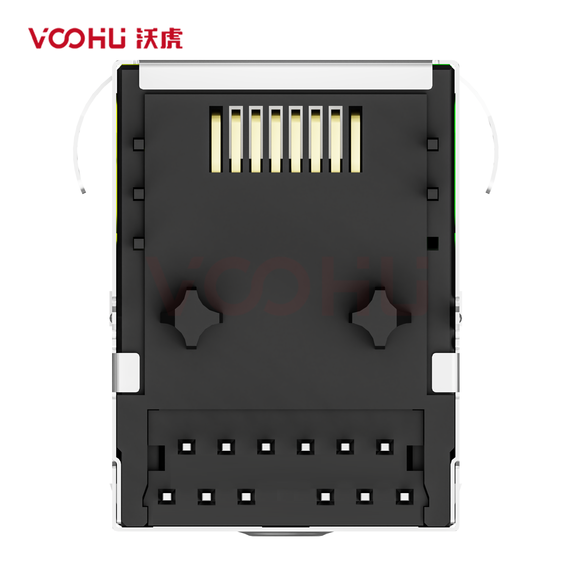 WH99TG-Q618G830415  90&deg;  99TG 1X1 Gigabit Pin length 1.8mm JACK LED GO/Y DIP RJ45(Low Profile)