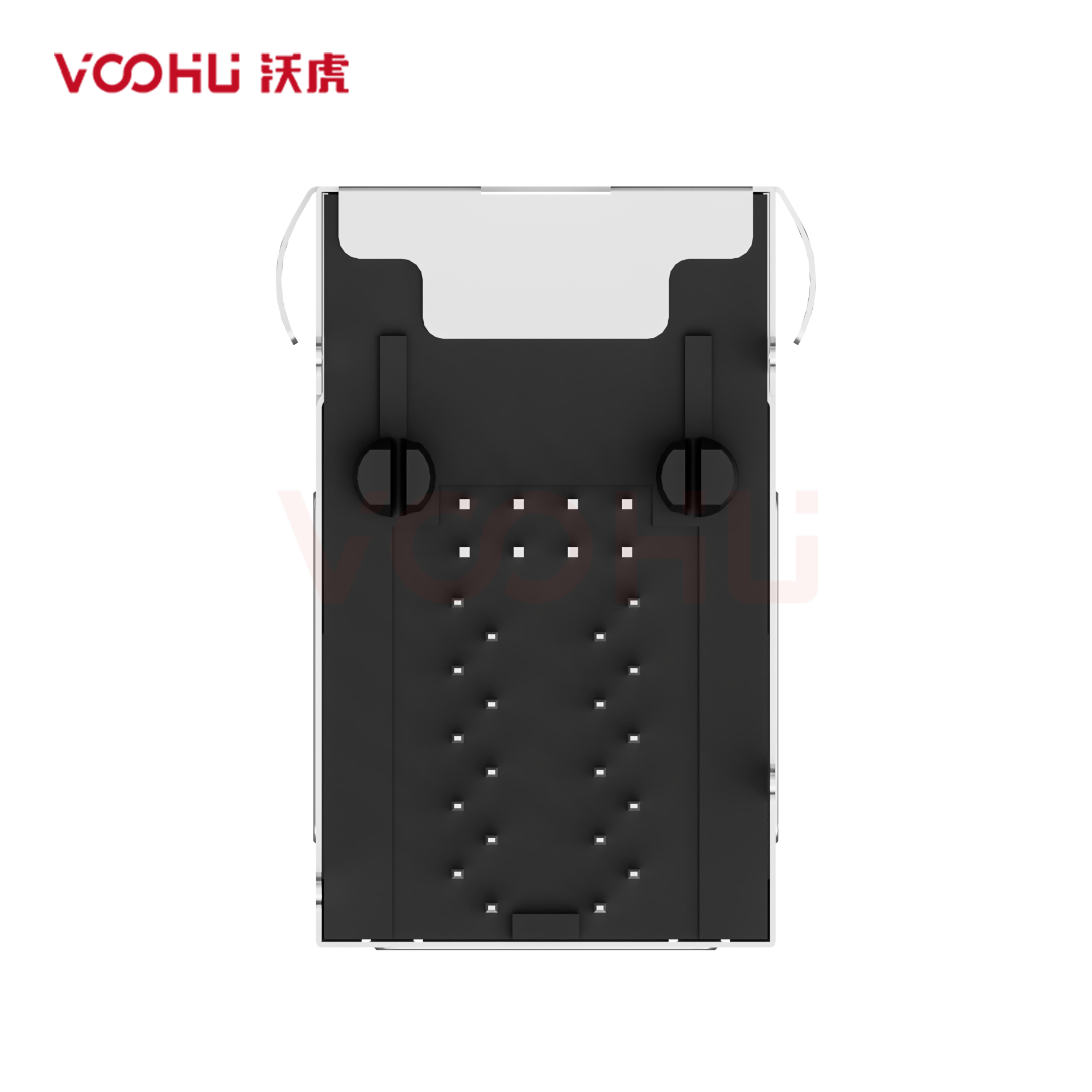 WH59G8281725C12  90&deg;  2*1  Tab-Up/Down 100/1000BASE LED G/G DIP RJ45