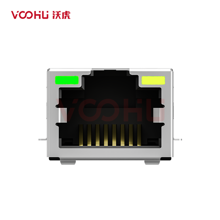 SYT211Q106AB2A7CBS057  90&deg;  1*1  Tab-Up 100/1000BASE LED G/Y SMT RJ45