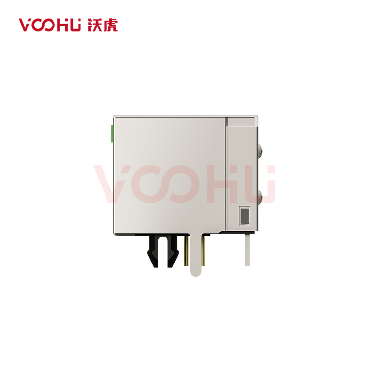 SYT561288AE6A3DY1027  90&deg; side insertion 1*2 Tab UP  LED G/GO  RJ45