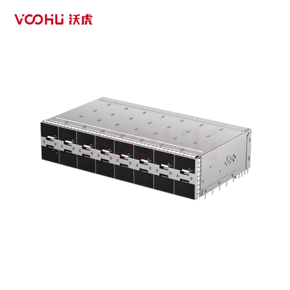 WHSFP32328F003 SFP28 2×8 25G Cage+Connectors Fiber Optic cages