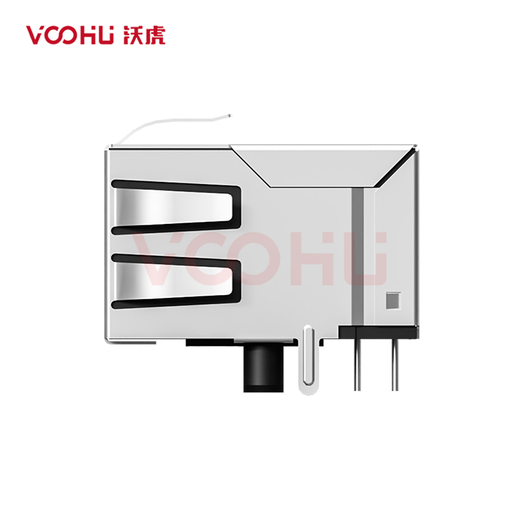 SYT59211111HWA1D1Y1  90&deg; side insertion 1*1 Tab DOWN 10P10C NO LED DIP RJ45