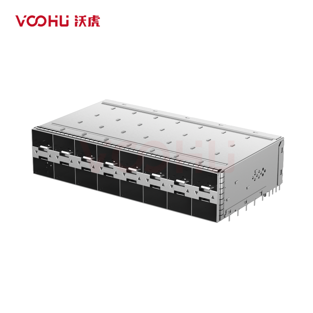 WHSFP32328F002 SFP28 2×8 25G Cage+Connectors Fiber Optic cages