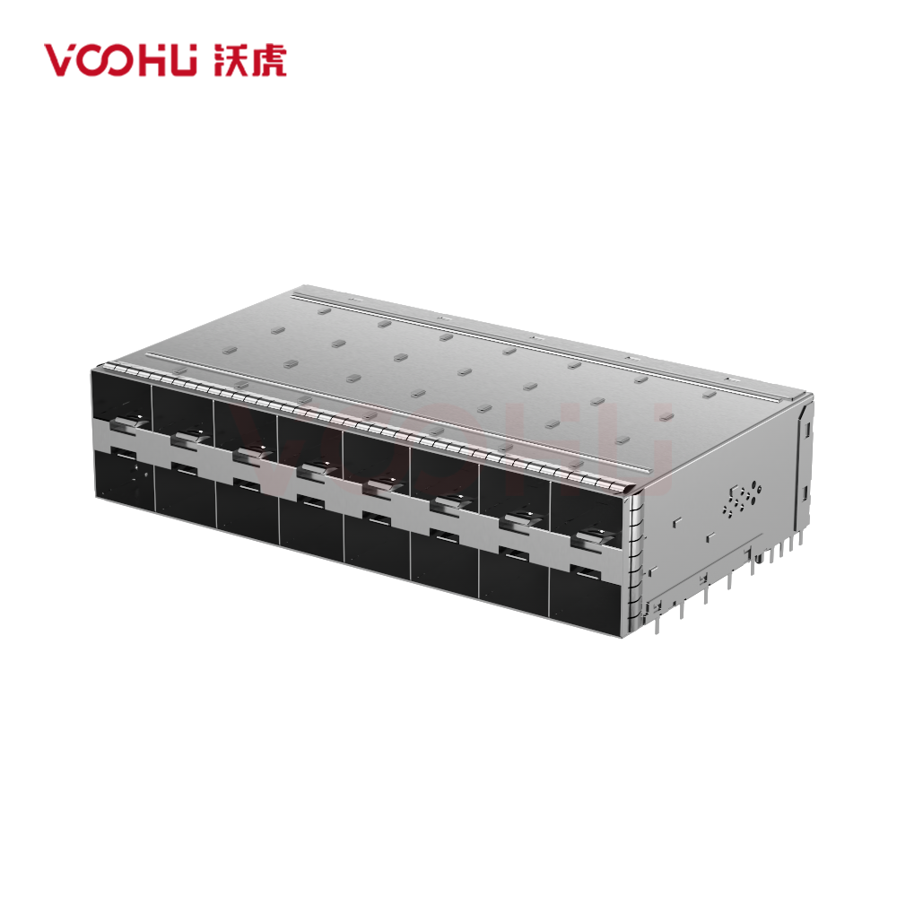 WHSFP32028F002 SFP28 2×8 25G Cage+Connectors Fiber Optic cages