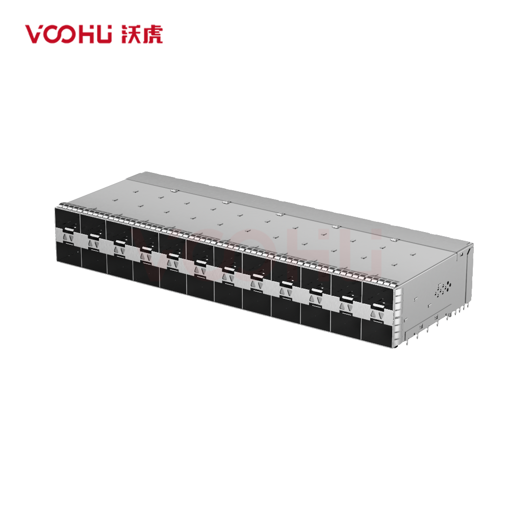 WHSFP3222CF002 SFP28 2×12 25G Cage+Connectors Fiber Optic cages