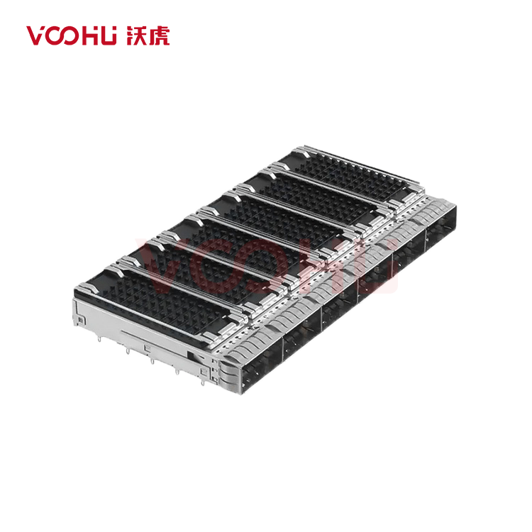 WHSFP30816W010 SFP28 1×6 25G Cage Heat Sink Fiber Optic cages