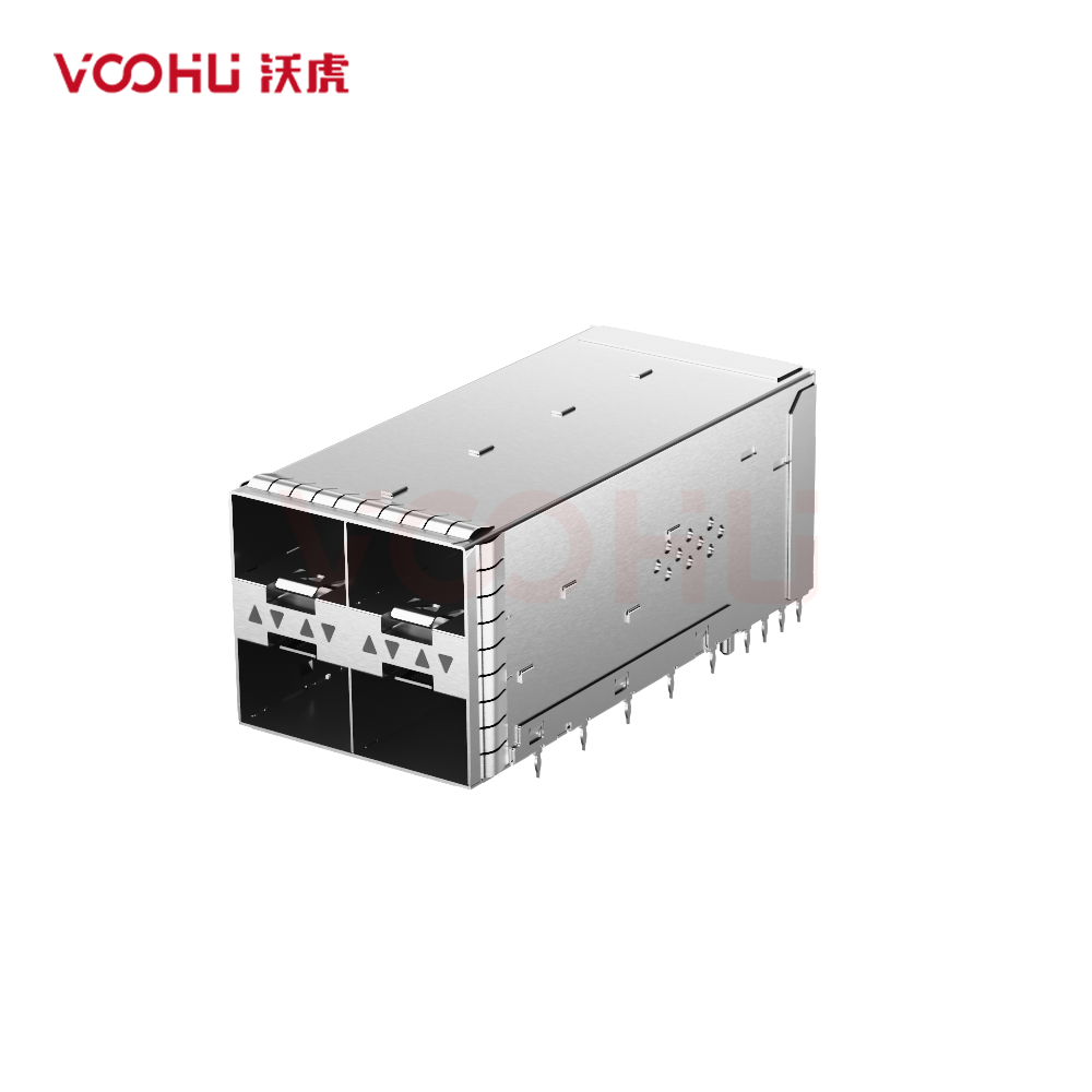WHSFP32122F005 SFP28 2×2 25G Cage+Connectors Fiber Optic cages