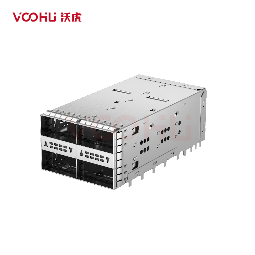 WHSFP38422F020 QSFP28 2X2 ASSMBLY TOPSEAL SMD