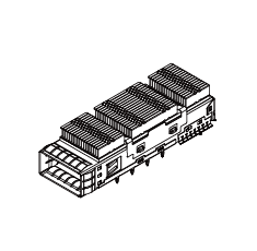 WHSFP51011W006  QSFP112 1X1 CAGE  WITH ZIPPER FIN HEATSINK