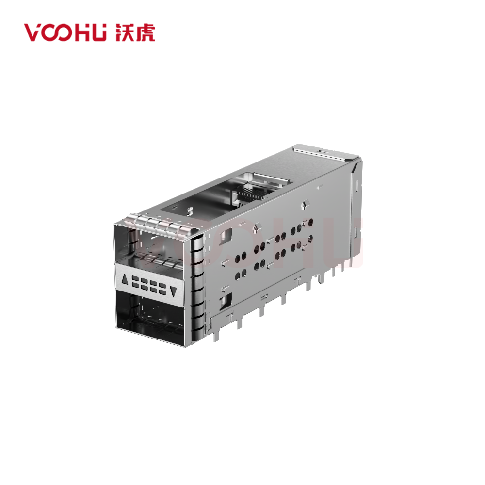 WHSFP28221F008 QSFP+ 2X1 ASSMBLY SMD