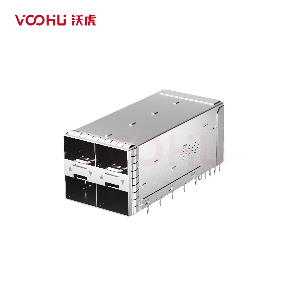 WHSFP32322F006 SFP28 2×2 25G Cage+Connectors Fiber Optic cages