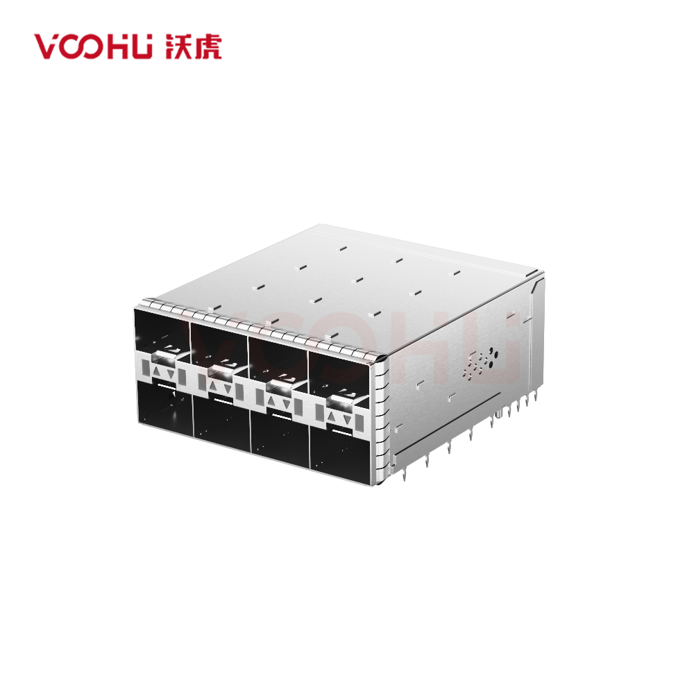 WHSFP32224F007 SFP28 2×4 25G Cage+Connectors Fiber Optic cages