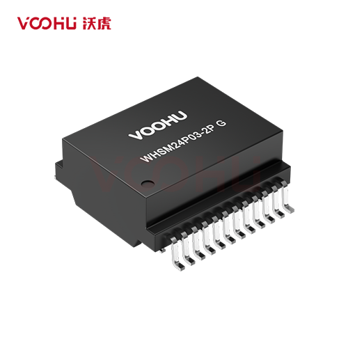 WHSM24P03-2PG Single Port SMD 10G PIN24 4PPoE Lan Transformer