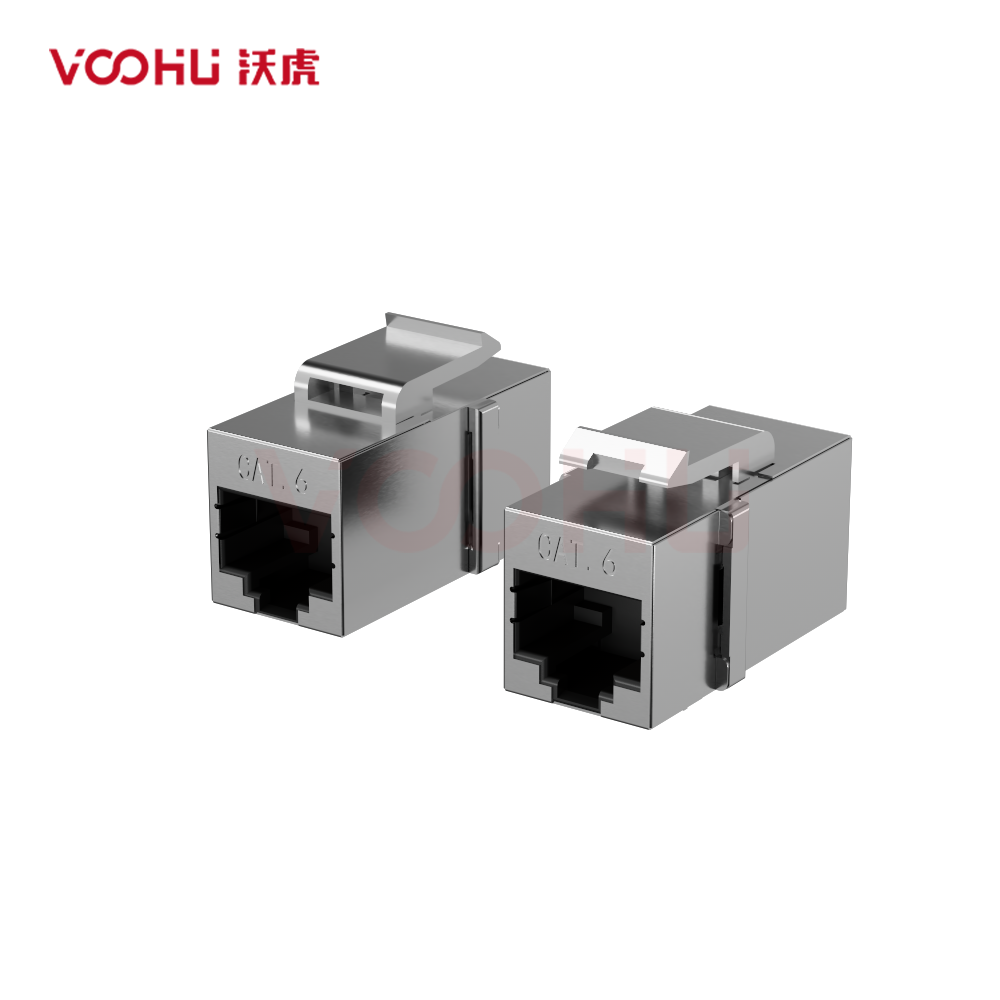 SYT-US030-015E side insertion RJ45 shielded pass-through module