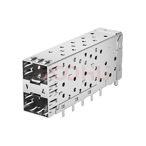WHSFP05221D034 SFP 2&times;1  Cage+Connector Connector Gold Plated15U Fiber Optic cages
