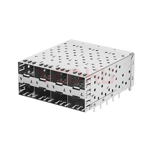 WHSFP05624D012 SFP 2×4 5G Cage+Connector Connector Gold Plated15U Fiber Optic cages