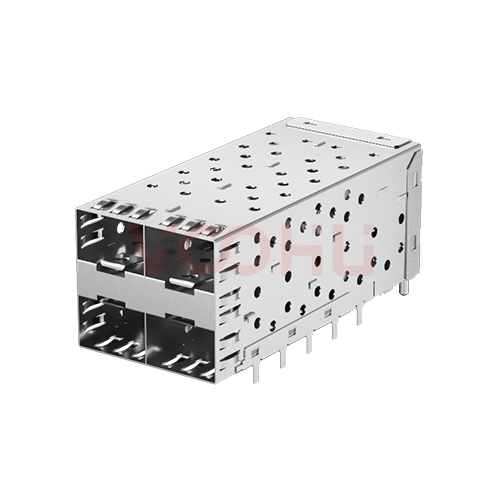 WHSFP05322D008 SFP 2×2 5G Cage+Connector Connector Gold Plated15U Fiber Optic cages