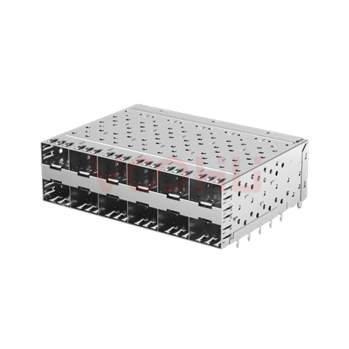 WHSFP05926F015 SFP 2×6 5G Cage+Connector Connector Gold Plated30U Ni 30U Fiber Optic cages