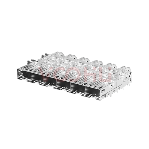 WHSFP01516W002 SFP 1×6 5G Cage Press-Fit Fiber Optic cages