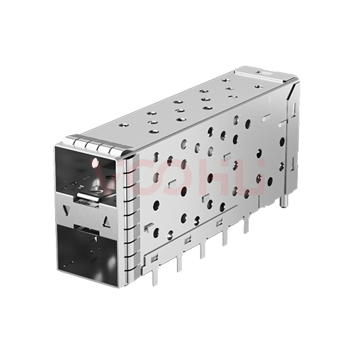 WHSFP15221D009  SFP+ 2&times;1 10G Press-Fit  Cage+Connector Connector Gold Plated15U Fiber Optic cages