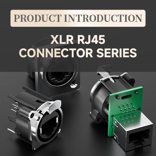 Locking in professional connectivity: VOOHU XLR RJ45 panel mount socket, designed for demanding environments.