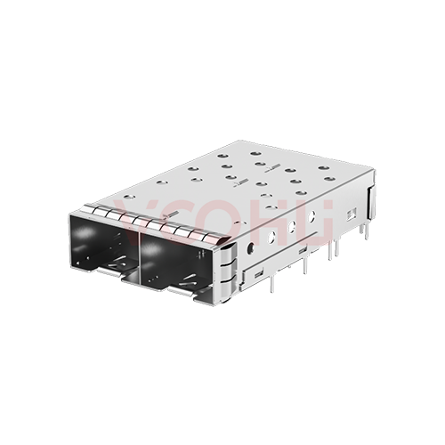 WHSFP10812W003 1X2 Solder SFP+ Fiber optic cage