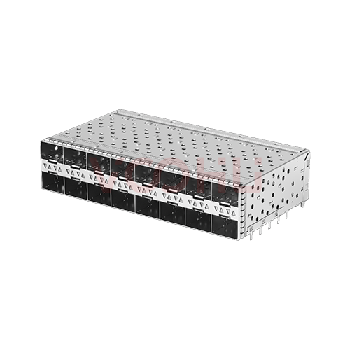 WHSFP16228F028 SFP+ 2&times;8 10G Press-Fit Cage+Connector Connector Gold Plated30U Ni 30U Fiber Optic cages