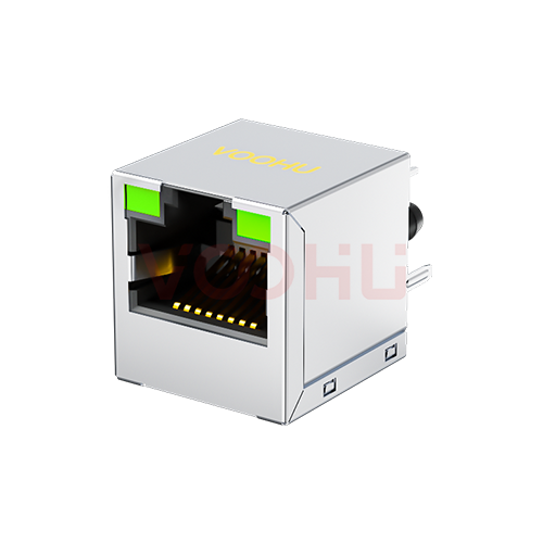 SYT511B083AC3A8D  180&deg;  1*1   LED G/G  Tab Up  10/100BASE  DIP RJ45