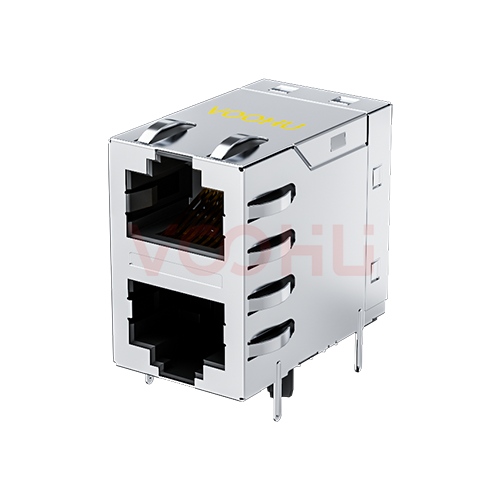 SYT21Q145HWA2D057  90&deg;  2*1  Tab-Up/Down 100/1000BASE DIP RJ45