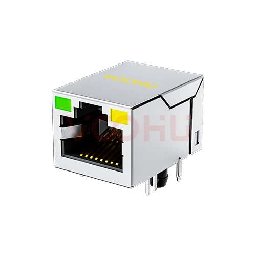 SYT211B566CD2A4D  90&deg; side insertion  1*1 Tab UP G/Y 10/100M DIP RJ45