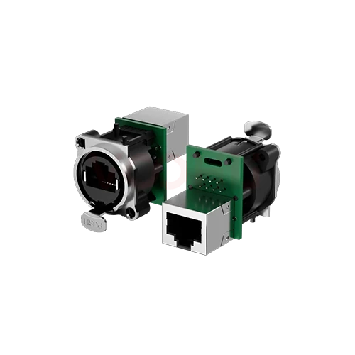 WHA80001051AB33ZT RJ45/180 degree pass-through Canon Self - locking Series