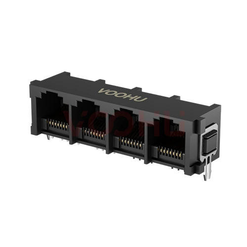 SYT52B488111101  90&deg;  5225 1X4  8P8C  Tab UP  NO  LED  DIP  RJ45